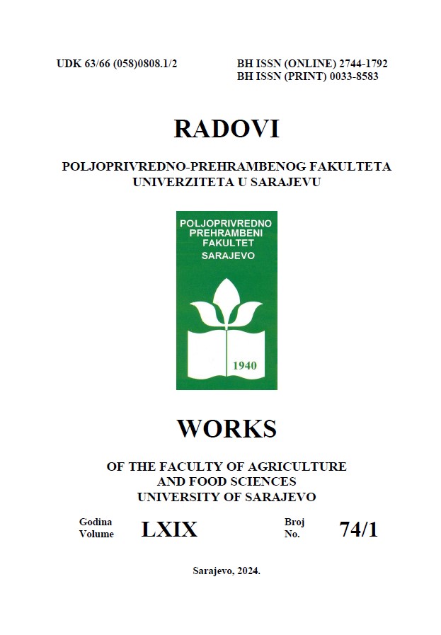 Časopis Radovi PPF Sveska 74-1A